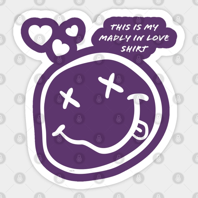 Madly in Love Funny Humor Valentine Sticker by creative